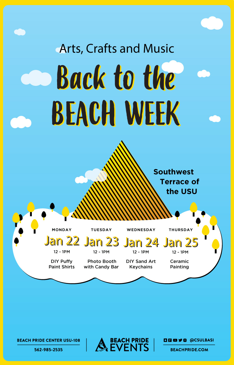 Back to the Beach Week poster