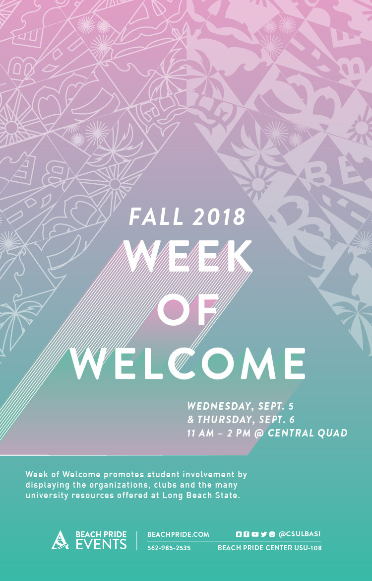 Week of Welcome Fall 2018 poster