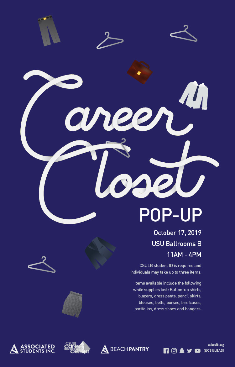 Career closet pop up poster