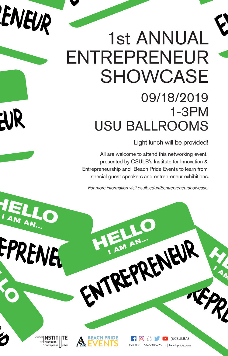 1st annual entrepreneur showcase poster