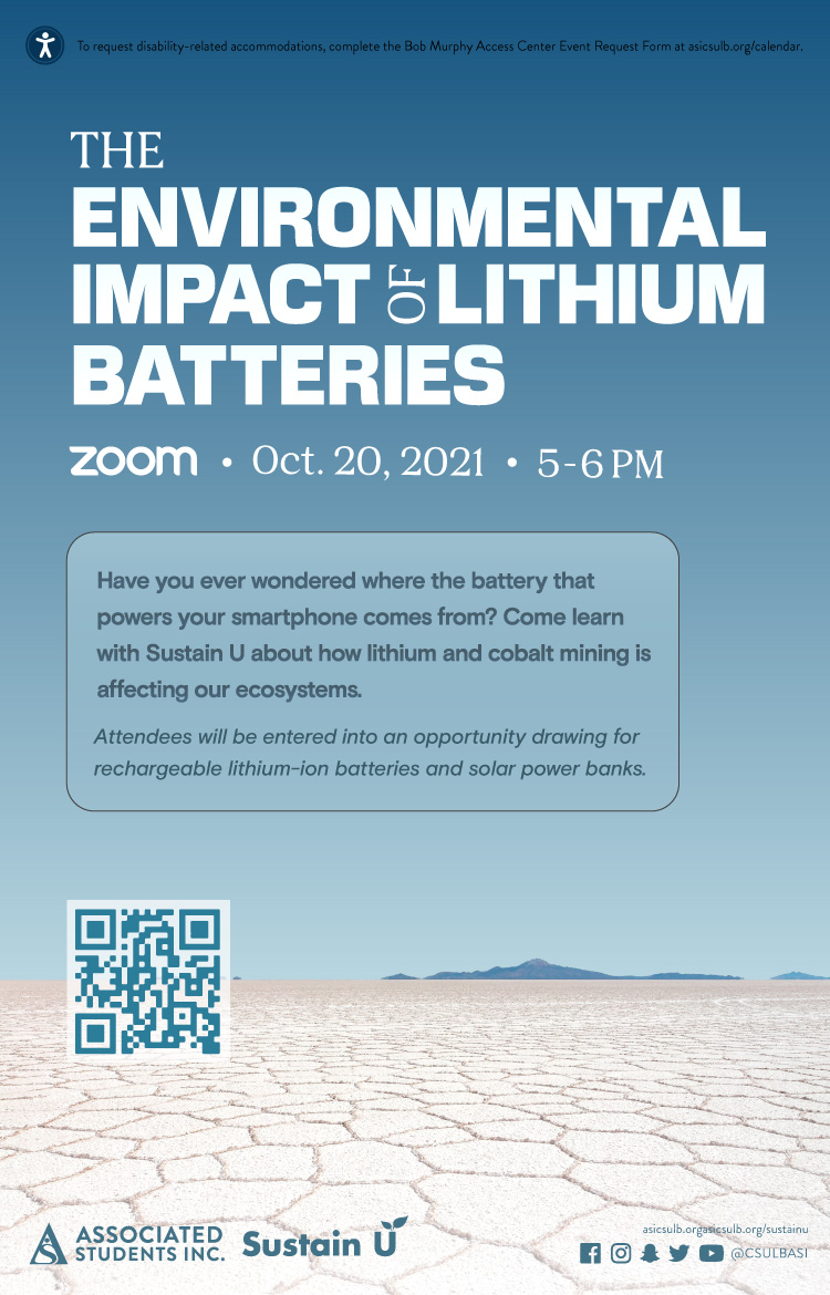 SustainU The Environmental Impact of Lithium Batteries Poster