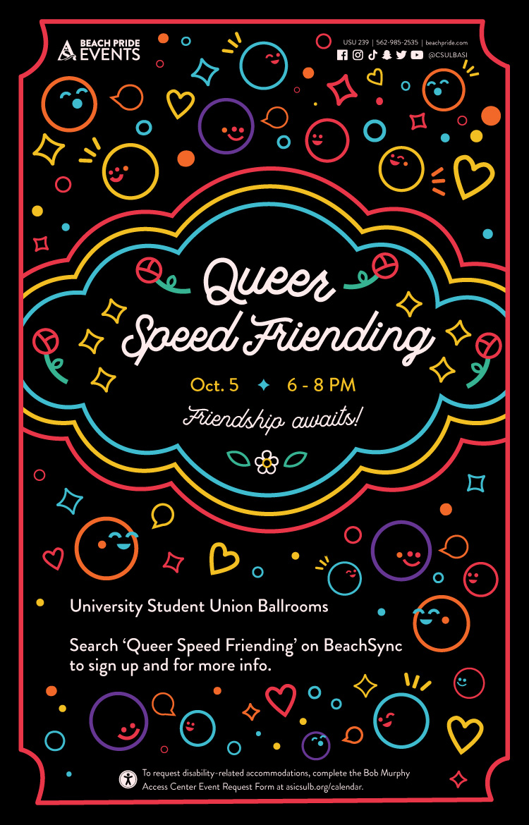 Queer Speed Friending Poster