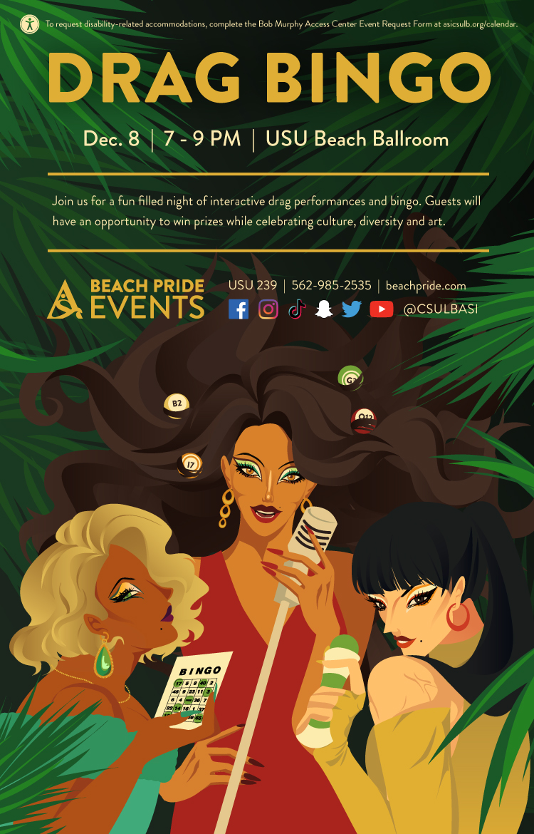 drag bingo event poster