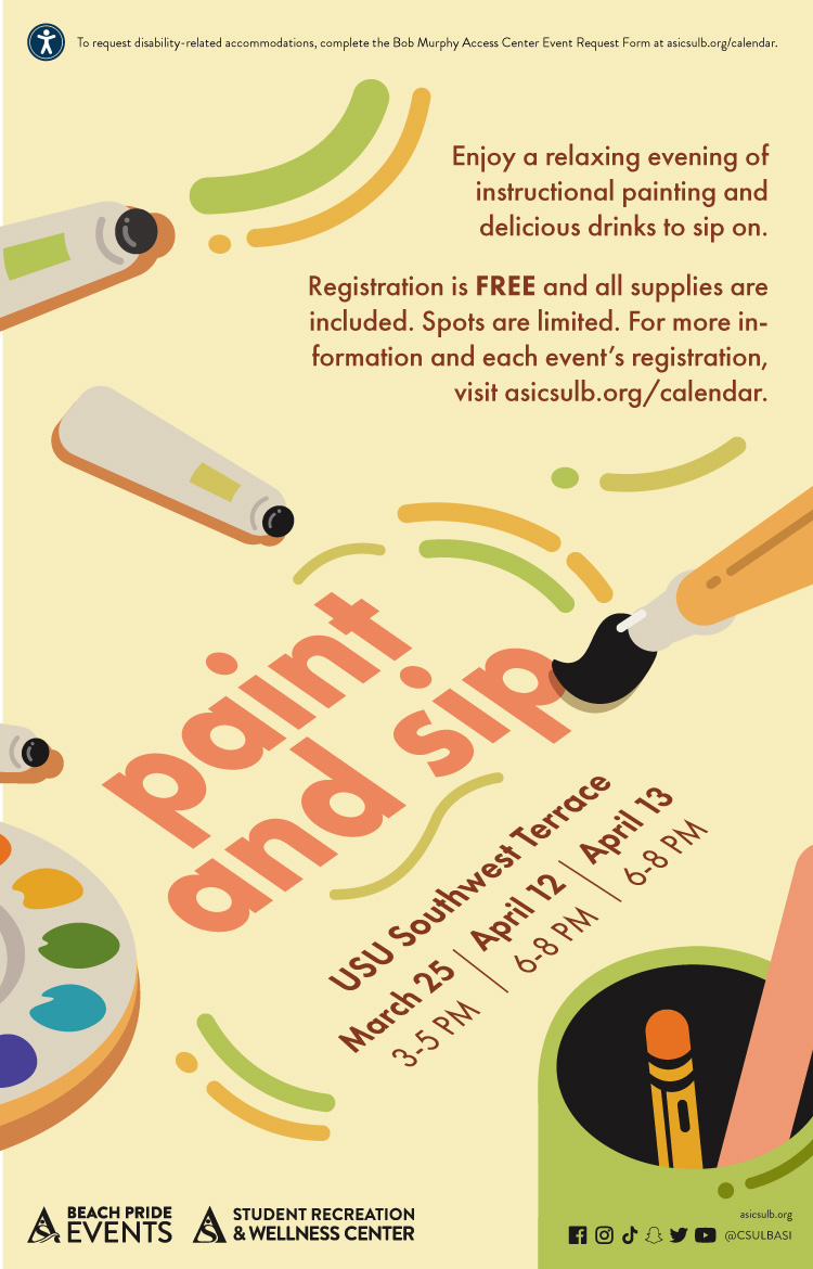 paint and sip poster