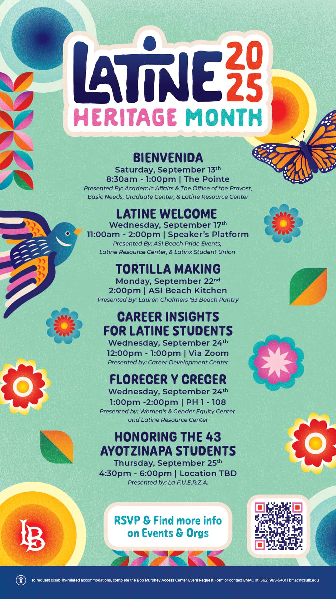 Latine Welcome
Sept. 17
11 a.m. to 2 p.m.
Speaker's Platform