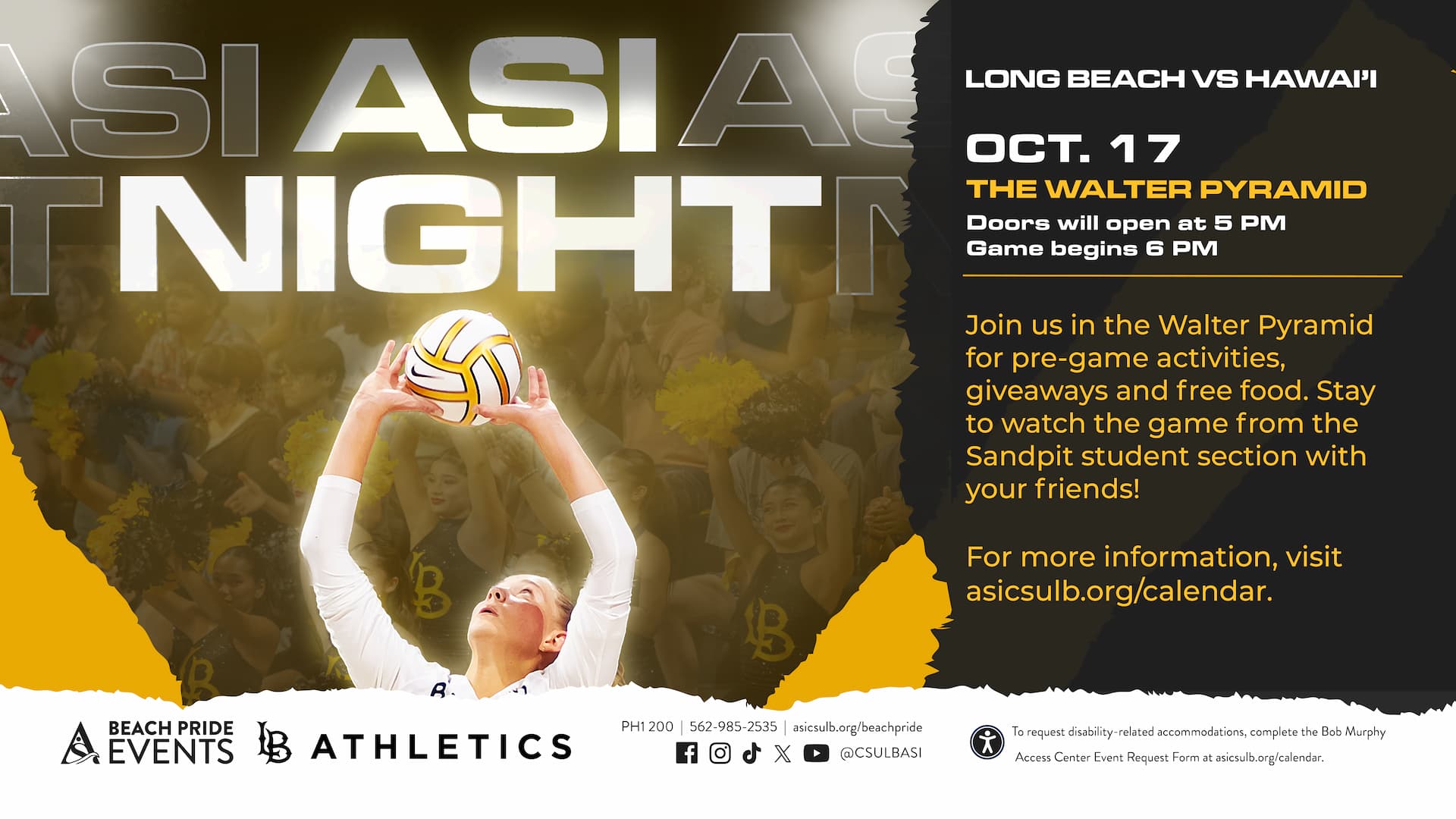 
ASI Night: Women's Volleyball