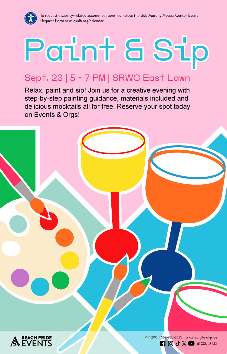 Paint & Sip
Sept. 23
5 to 7 p.m.
SRWC East Lawn