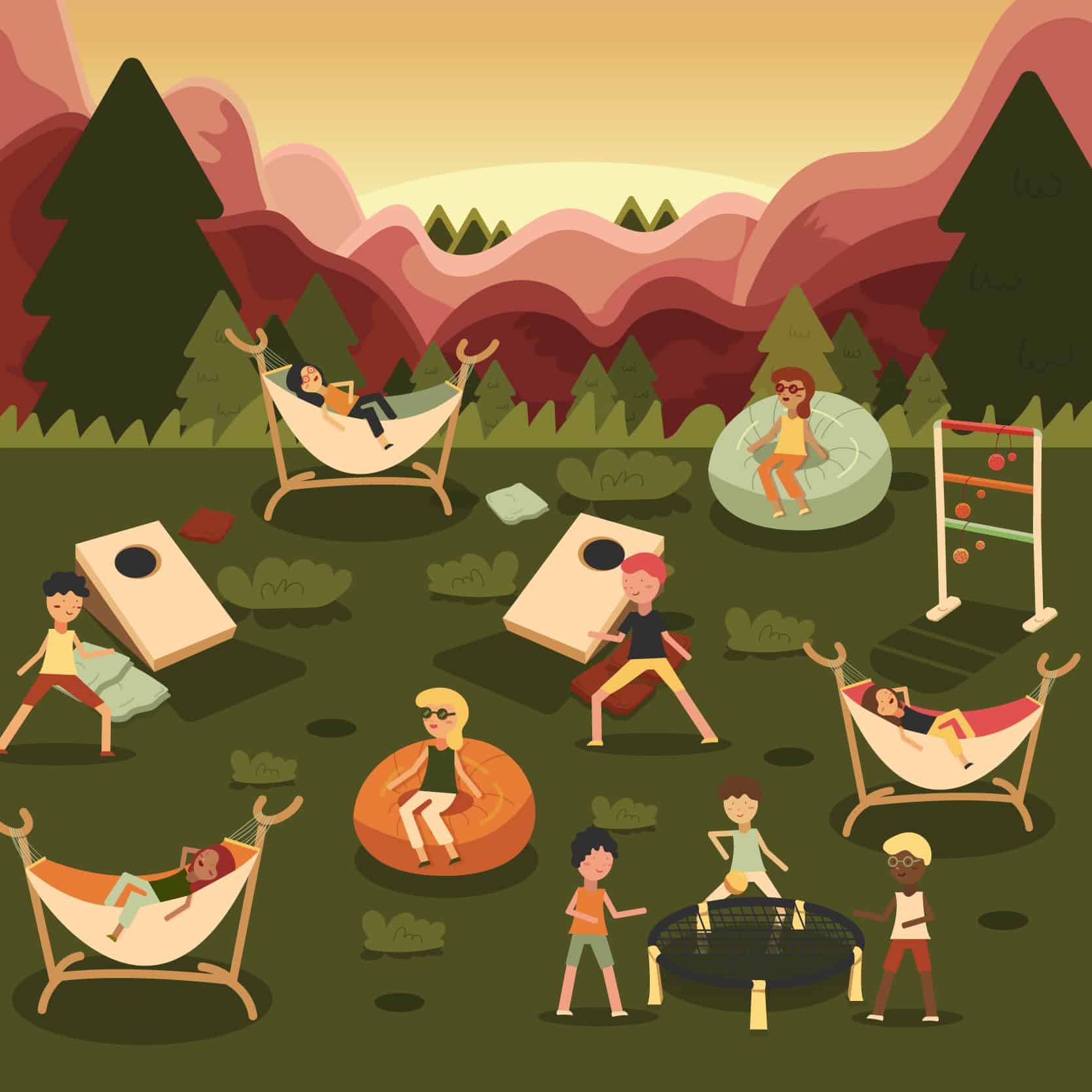 Hammock Town Tuesdays and Thursdays in September 3 to 8 p.m. SRWC East Lawn