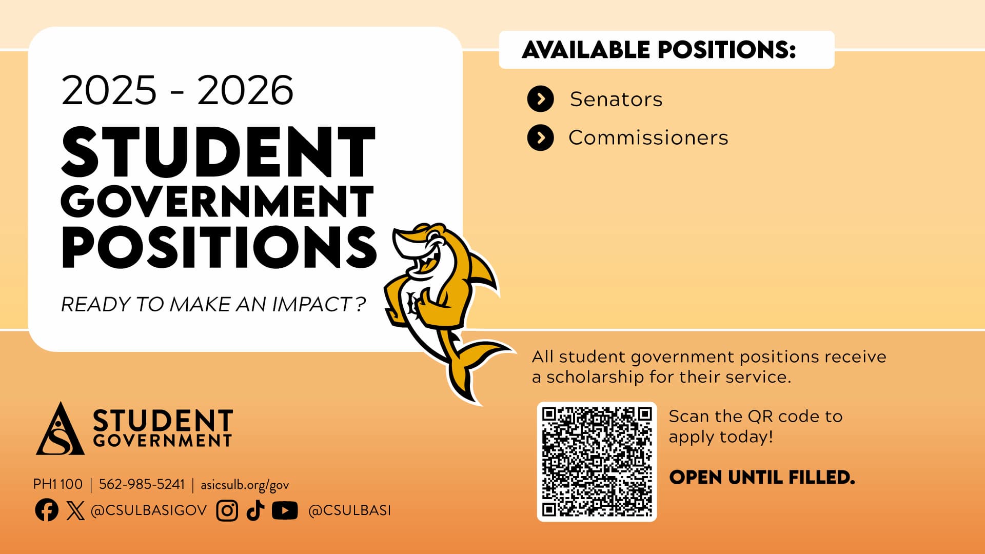 ASI Student Government Applications