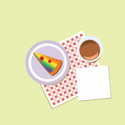 Pass the Plate:Rainbow Pizza