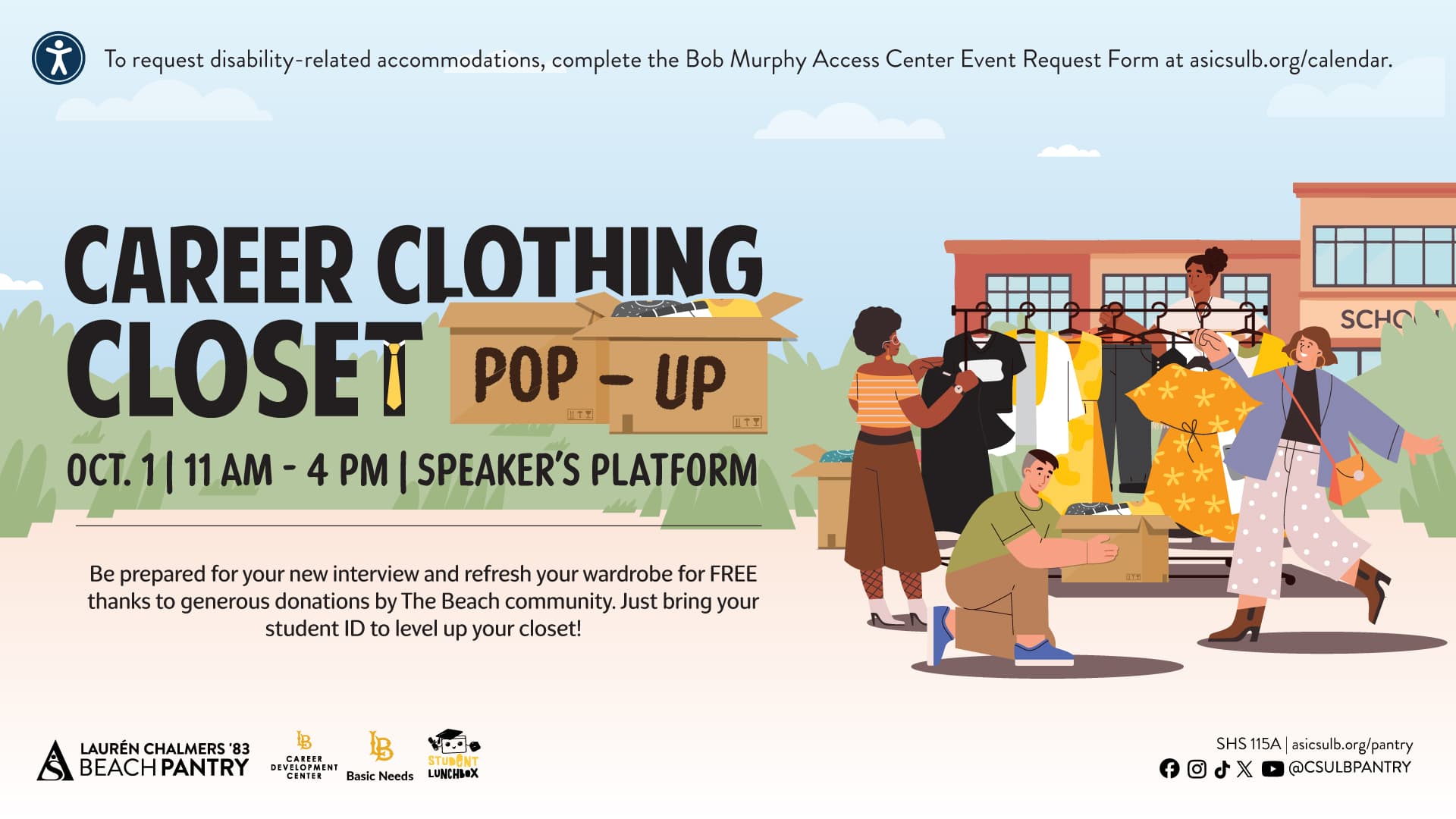 Career Clothing Closet Pop-Up
