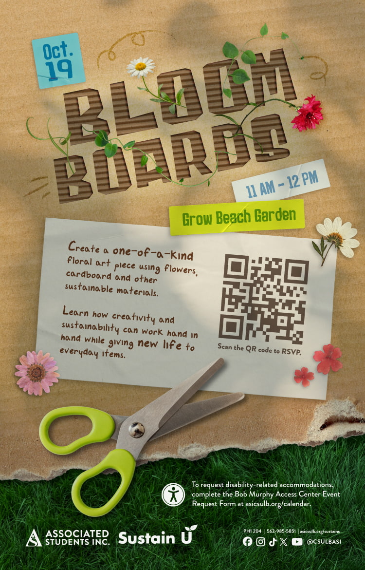 Trash Talkers Mini Fair
  Sept. 29 | Oct. 20 | Nov. 17
  11 a.m.–1 p.m.
  Grow Beach Garden
