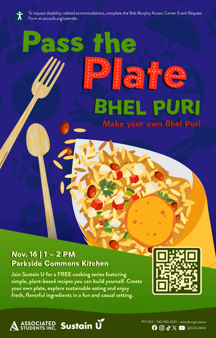 Pass the Plate: Bhel PuriNov. 161 - 2 p.m.Parkside Commons