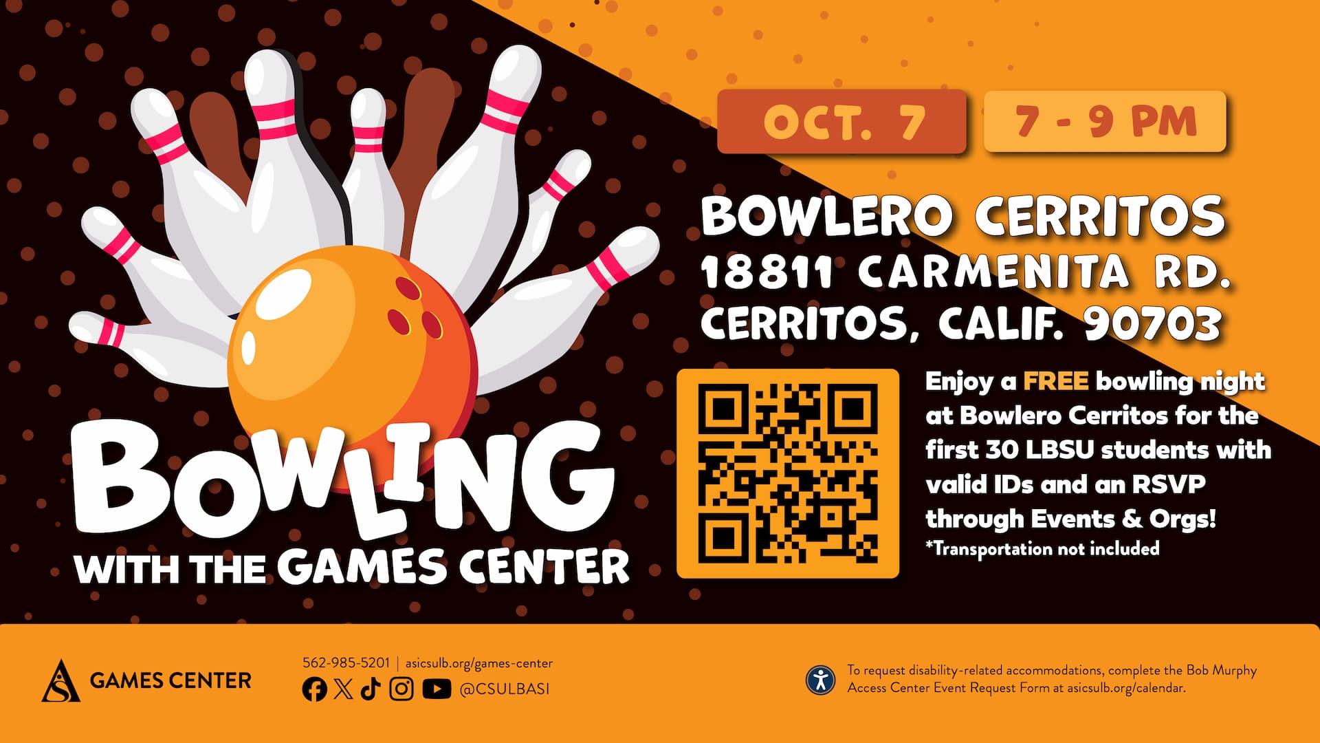Bowling with the Games Center