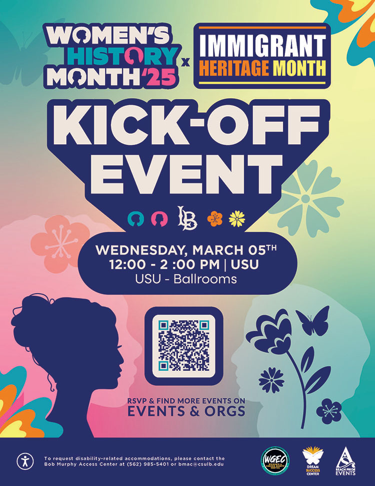 Immigrant Heritage Month x Women’s History Month Kick-Off  March 512 to 2 p.m.USU Ballrooms