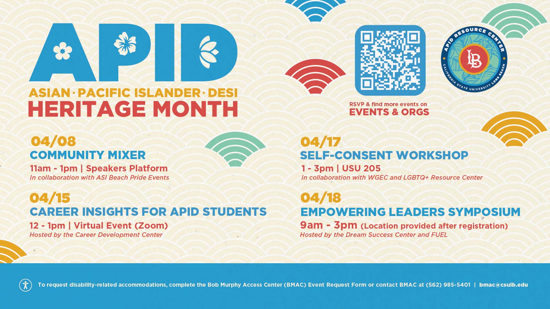 APID event schedule