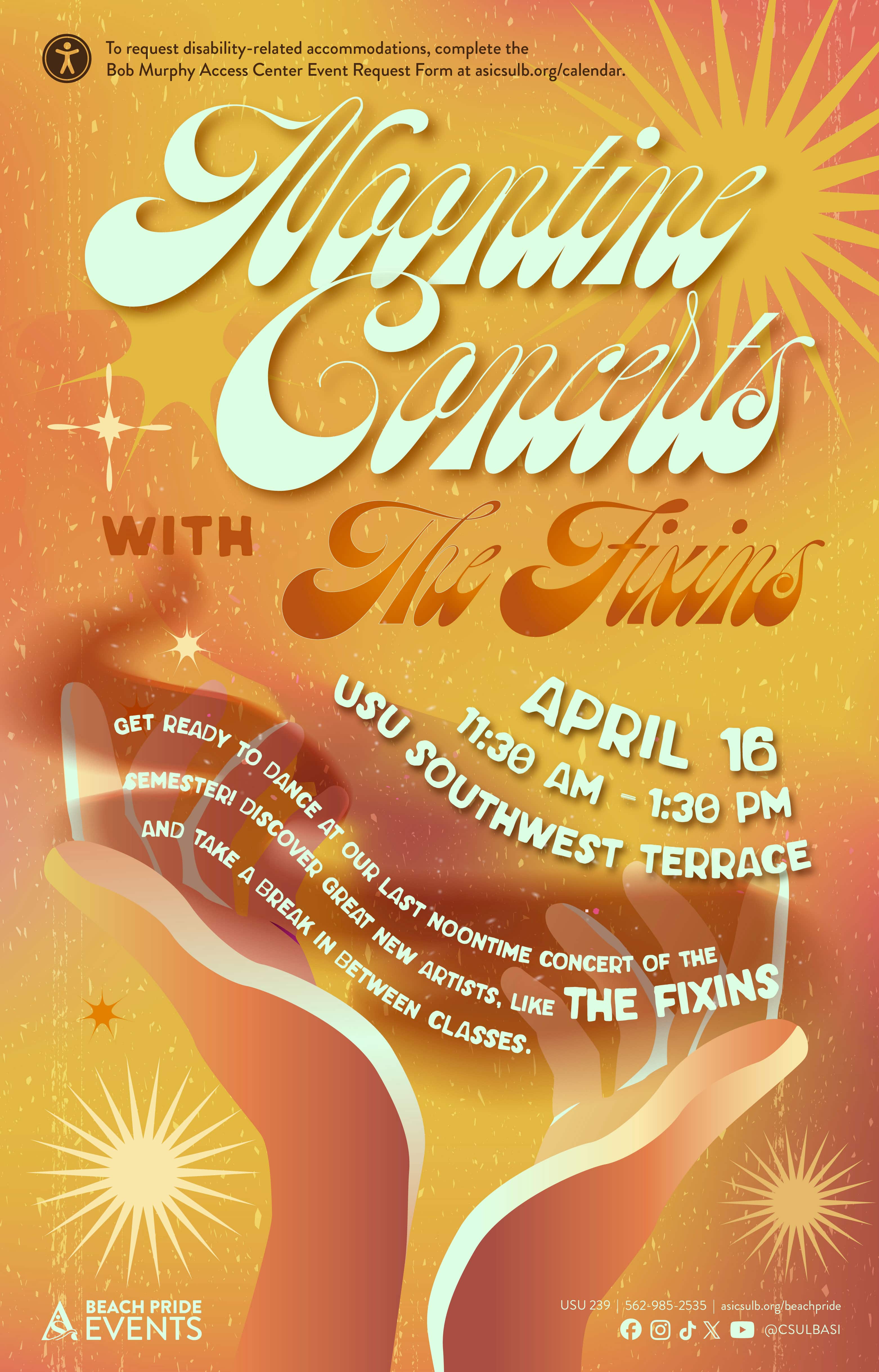 Noontime Concert: The FixinsApril 1611:30 a.m. to 1:30 p.m.USU Southwest Terrace