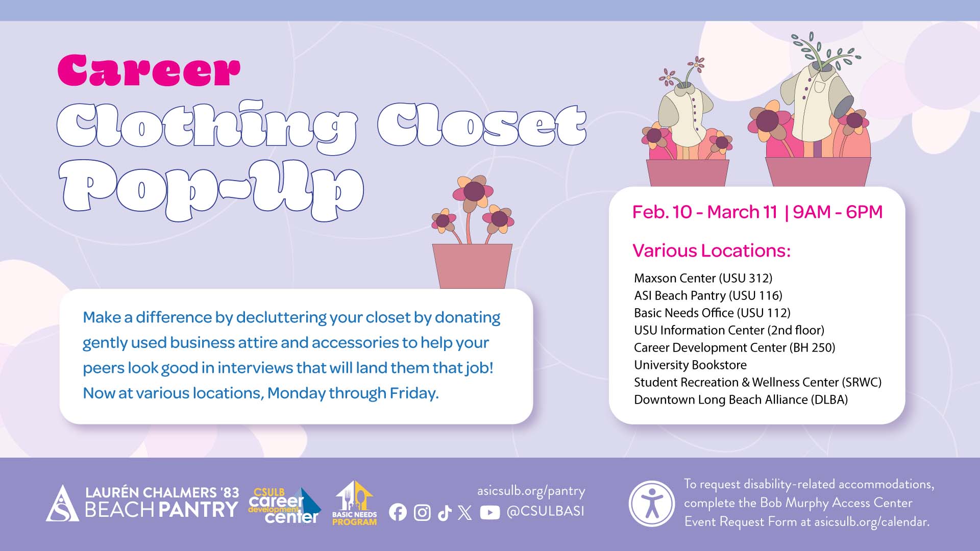 Career Clothing Donation Drive