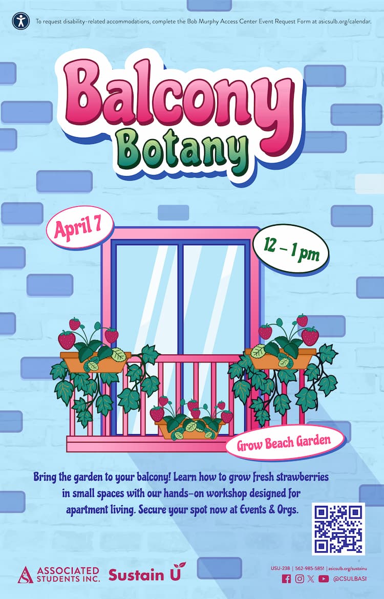 Balcony Botany
      April 7
      12 to 1 p.m.
      Grow Beach Garden
