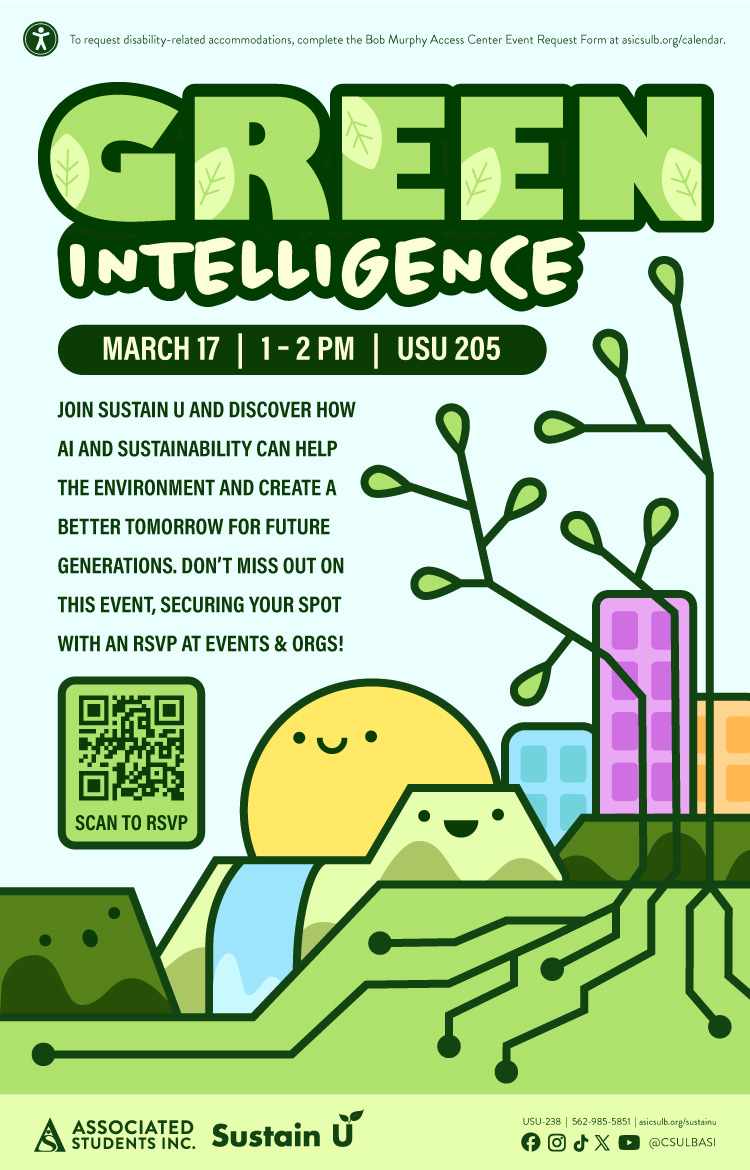 Green Intelligence      March 17      1 to 2 p.m.      USU 205