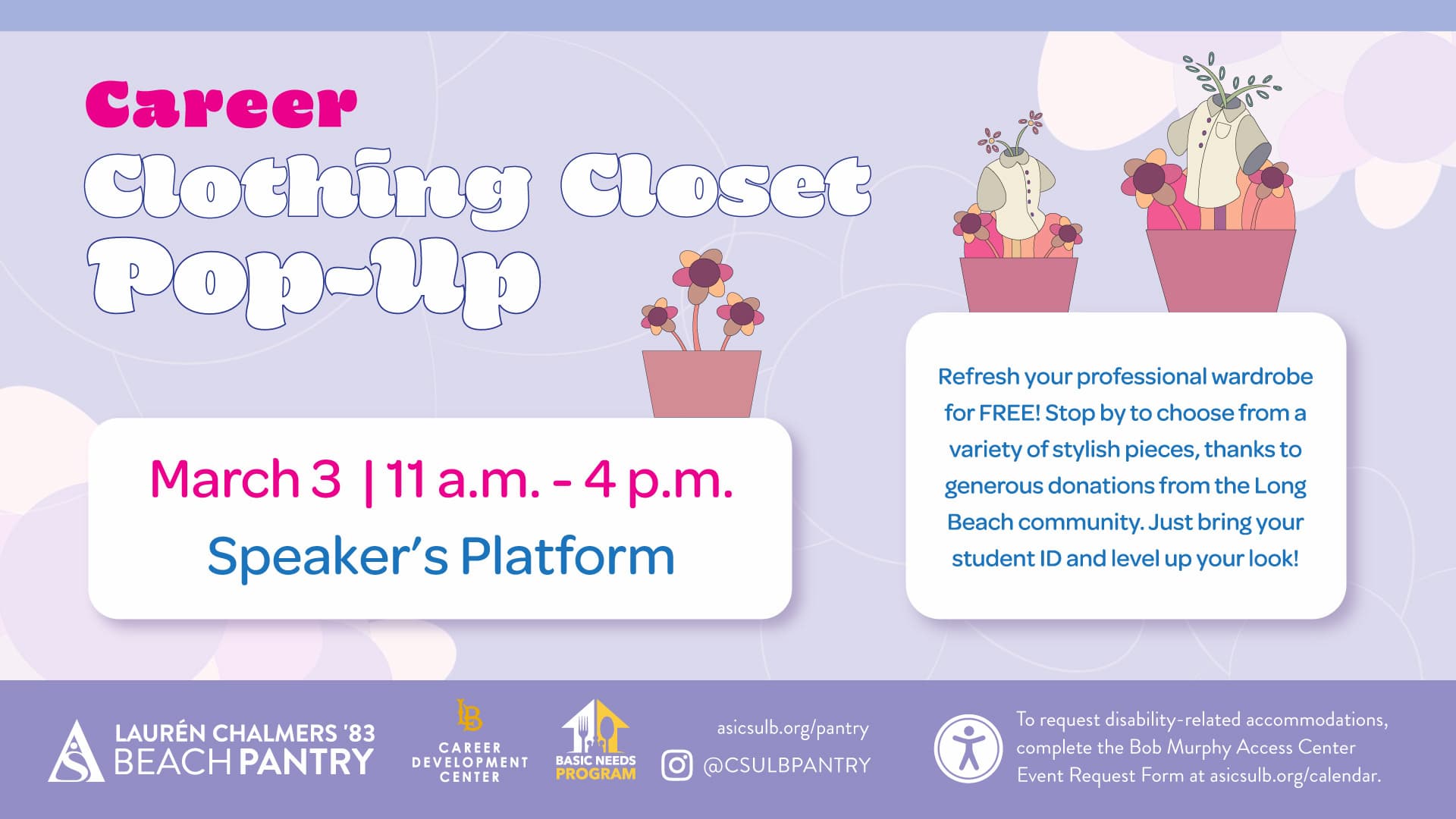 
Career Clothing Closet Pop-Up