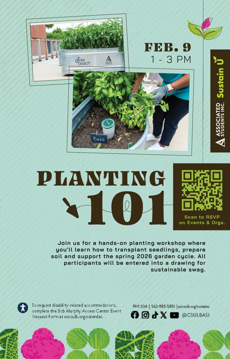 Planting 101
Feb. 9
1–3 p.m.
Grow Beach Garden