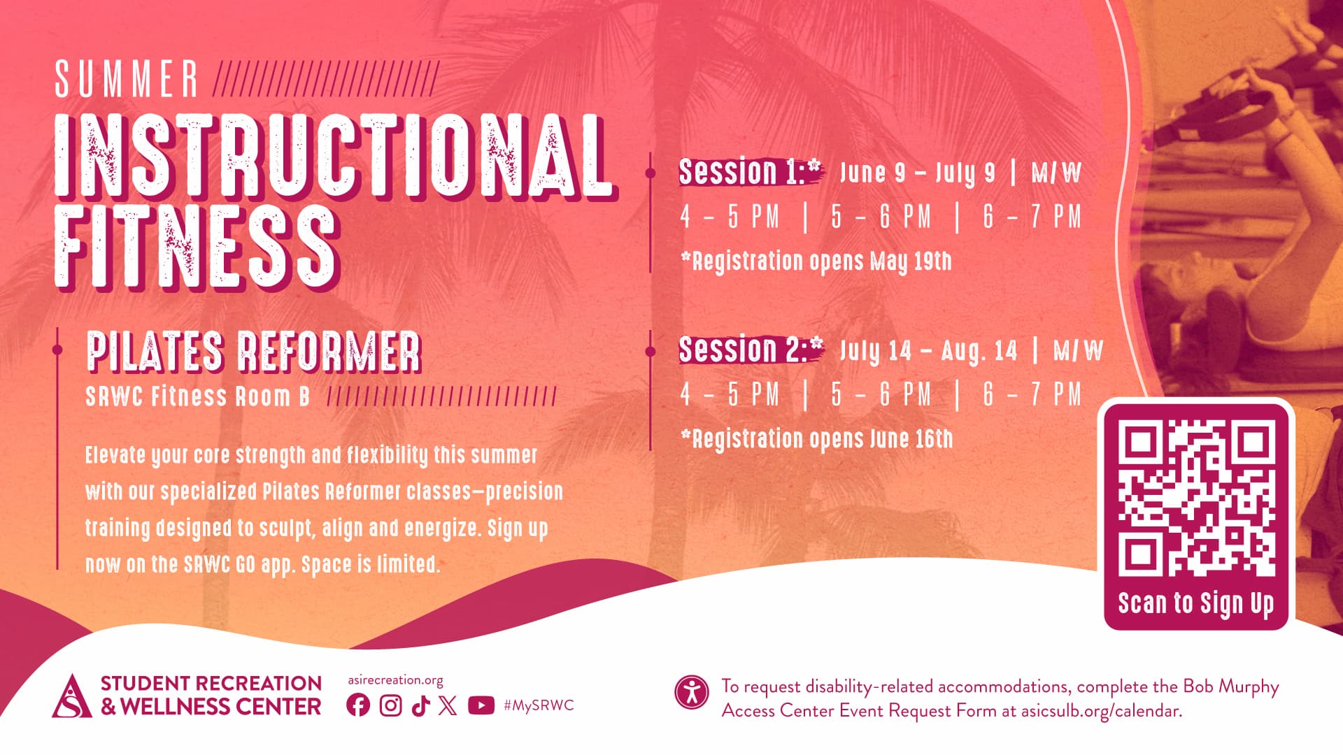 Summer Instructional Fitness Flier