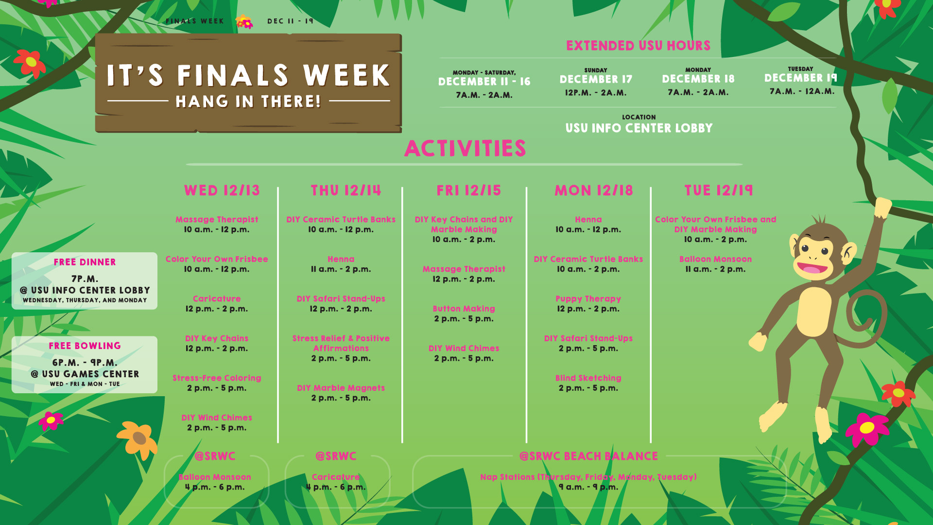Finals Week Schedule