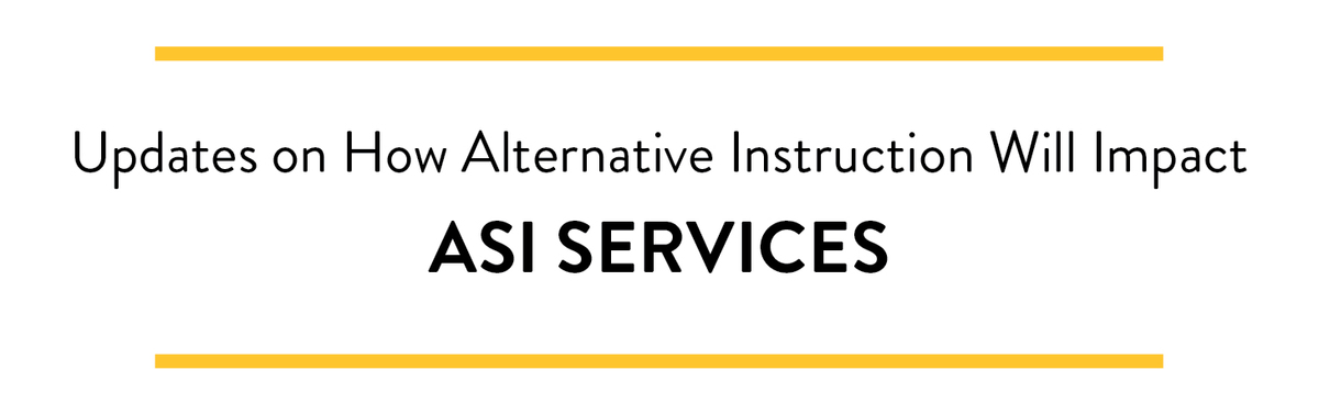 ASI, USU & Other Closure Updates banner