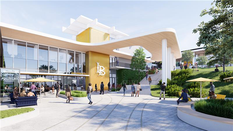 USU rendering facing Coffee bean and stair