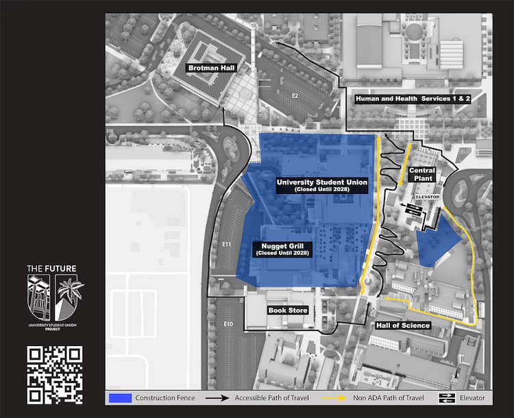 Future U closure map with pathways identified link to online map.