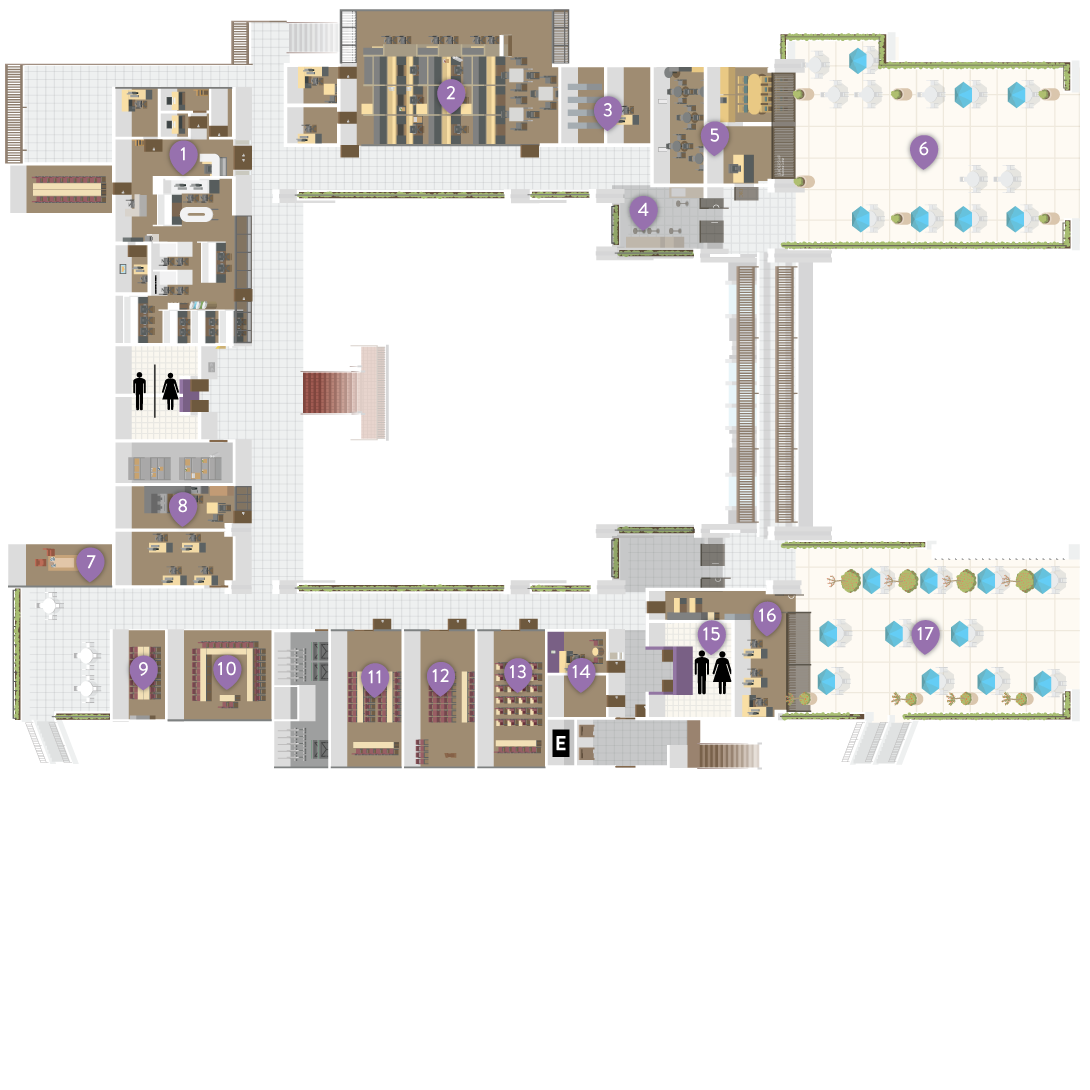 Floor Map of 3rd Floor of the USU