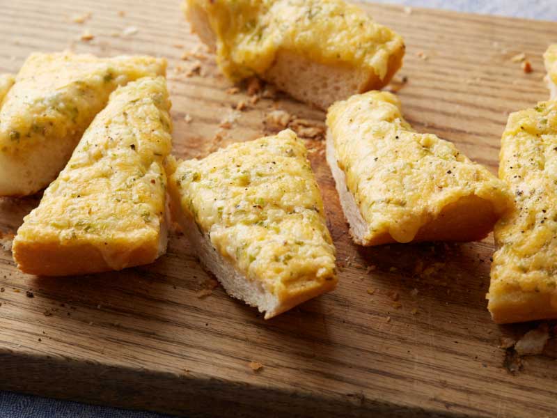 Garlic Cheese Bread on board
