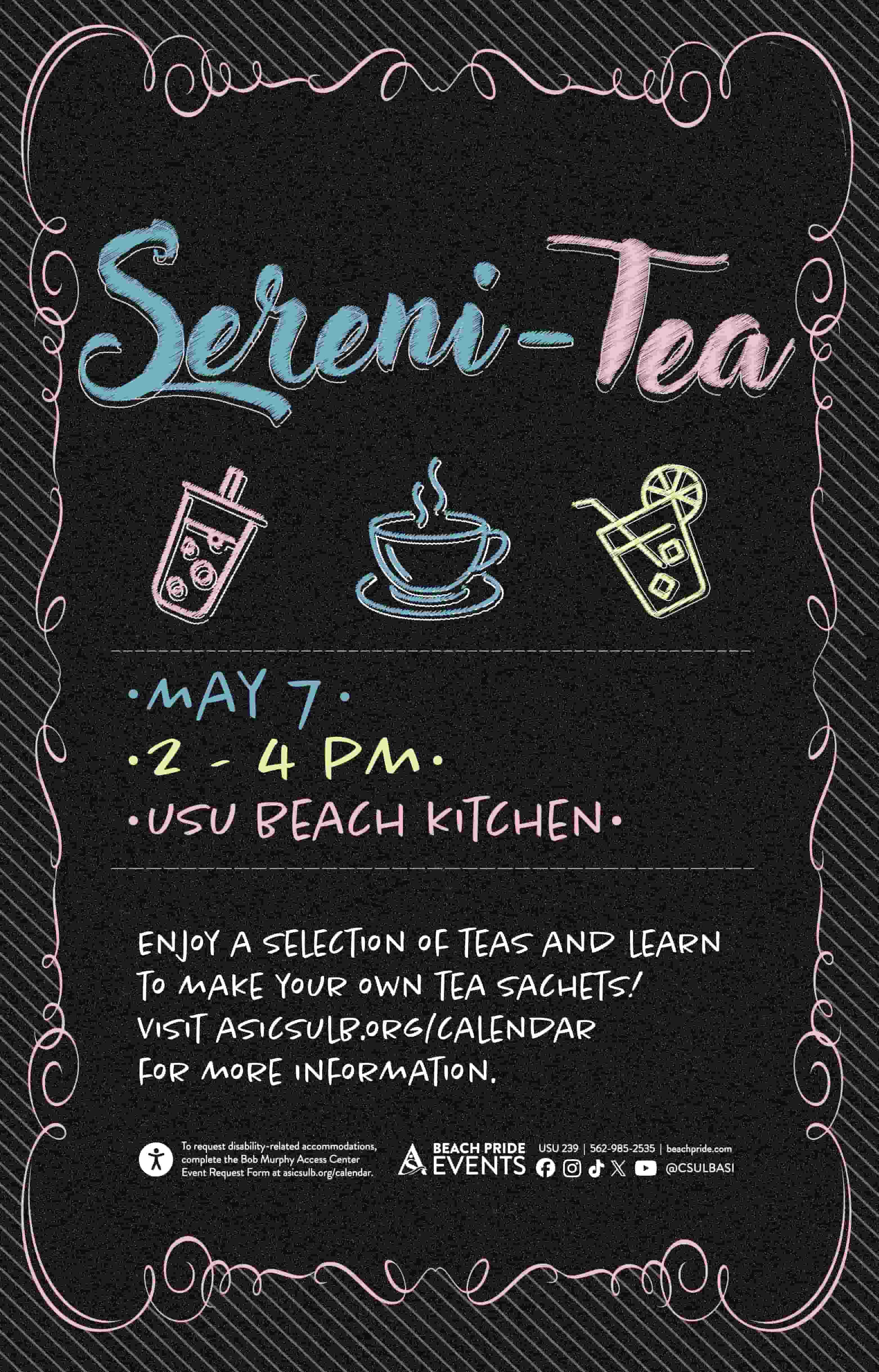Sereni-TEA- May 7 - USU Beach Kitchen