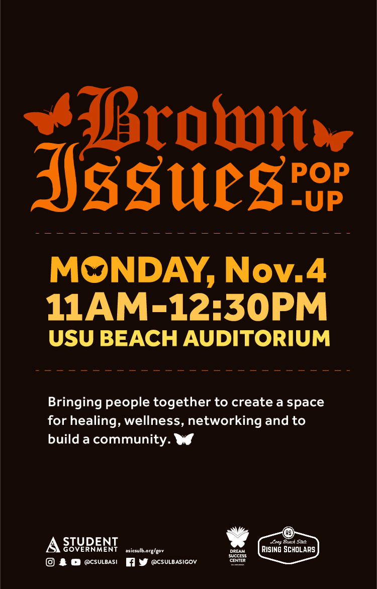 Brown Issues pop-up poster