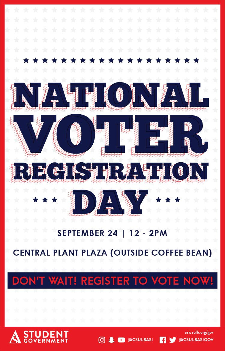 National voter registration day poster