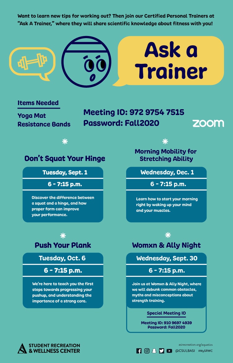 Ask a Trainer Poster