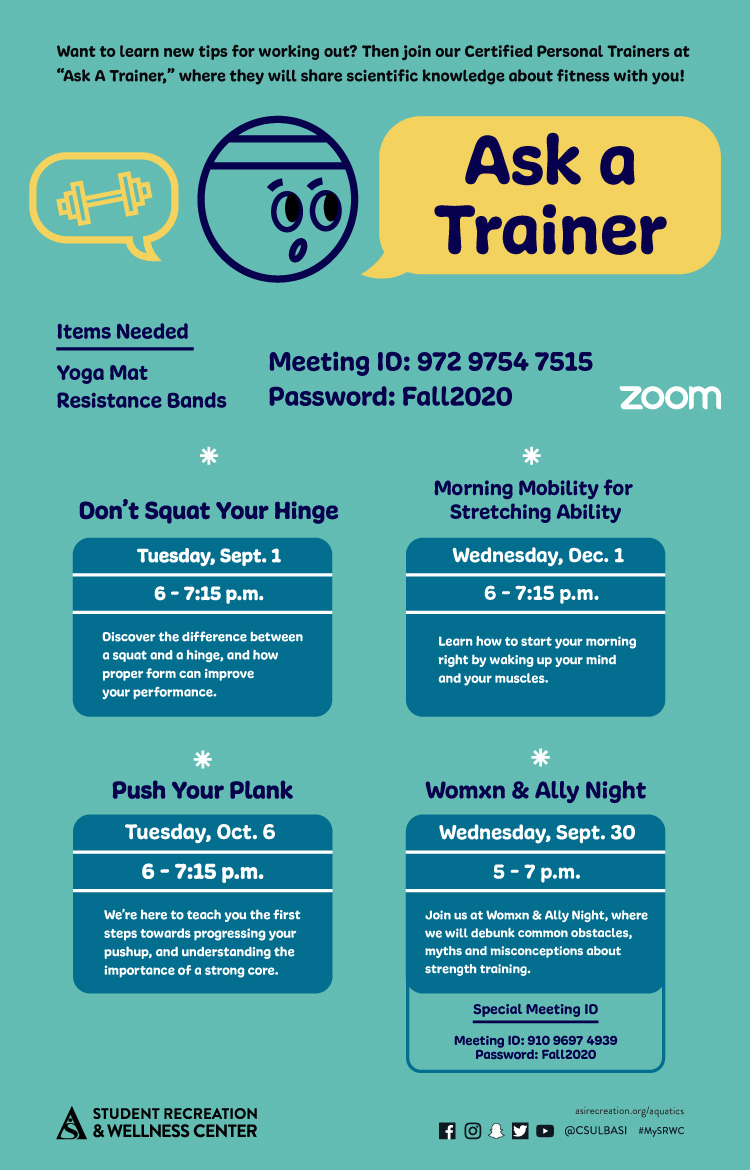 Ask a Trainer Poster