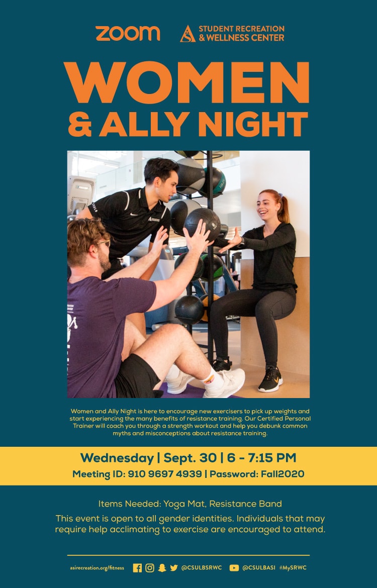 women and ally night poster