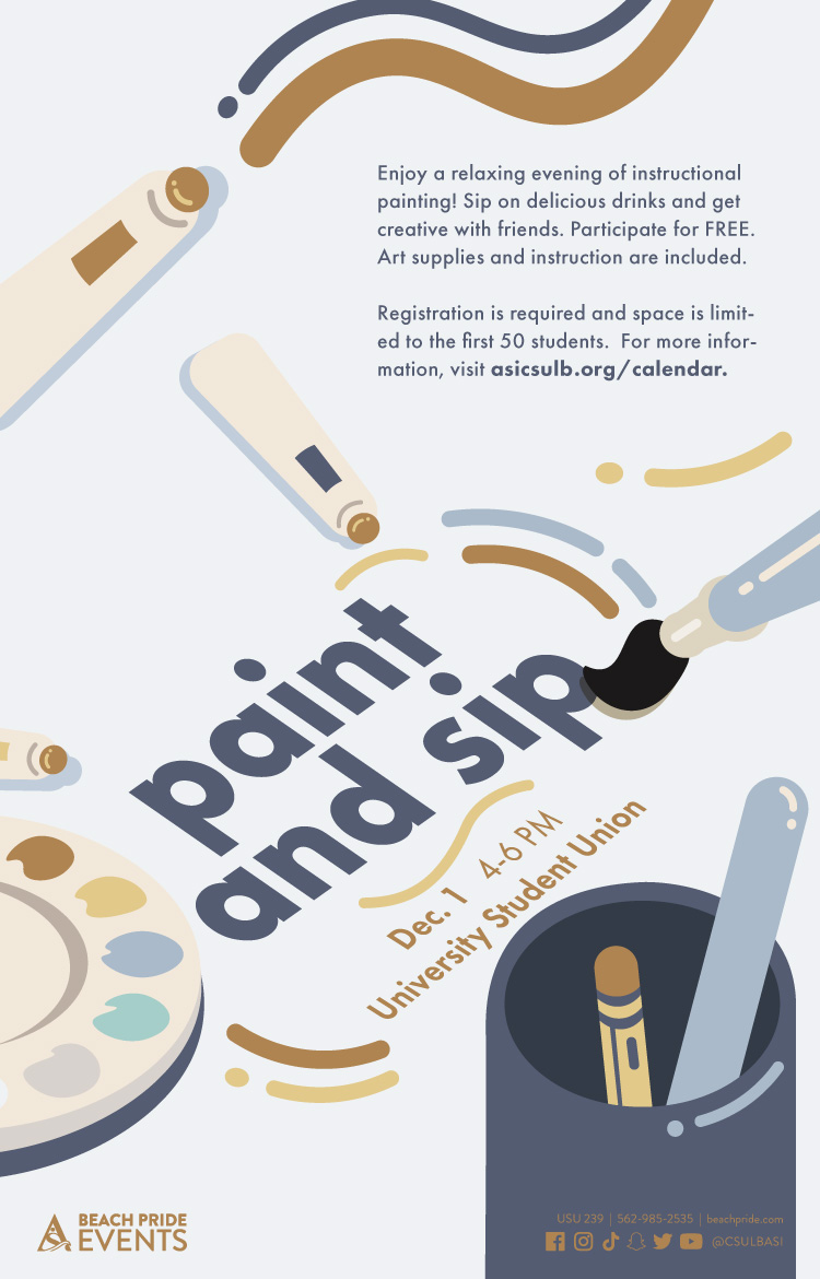 Paint and sip Poster