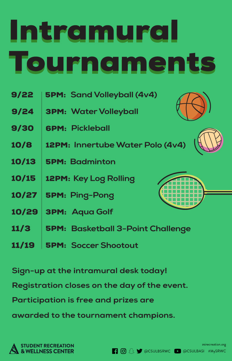 Intramural Tournaments Poster