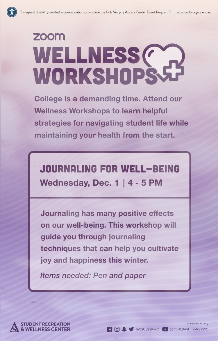 Wellness Workshops Poster
