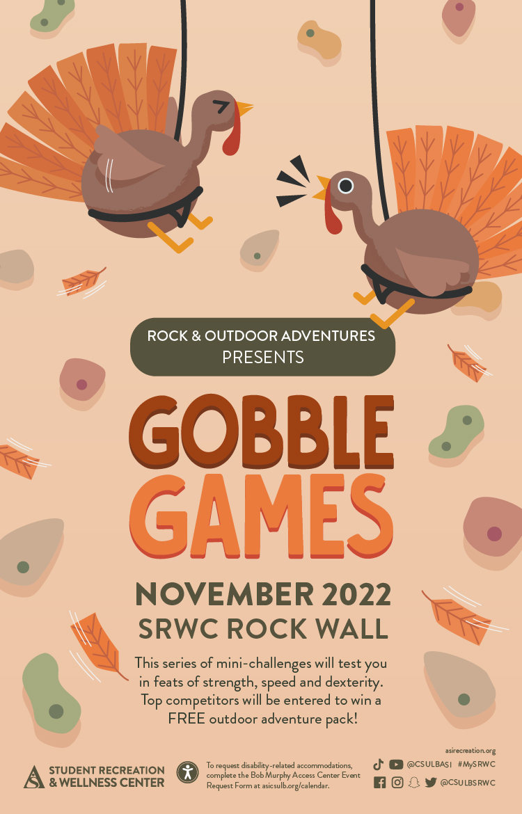 gobble games rock wall banner