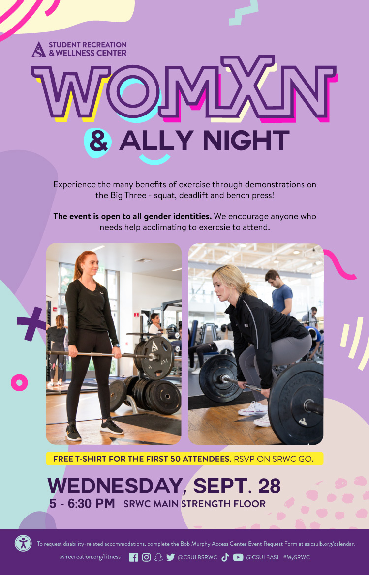 womxn and ally night poster