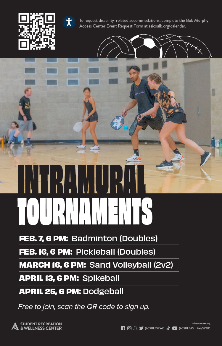 Intramural tournament poster