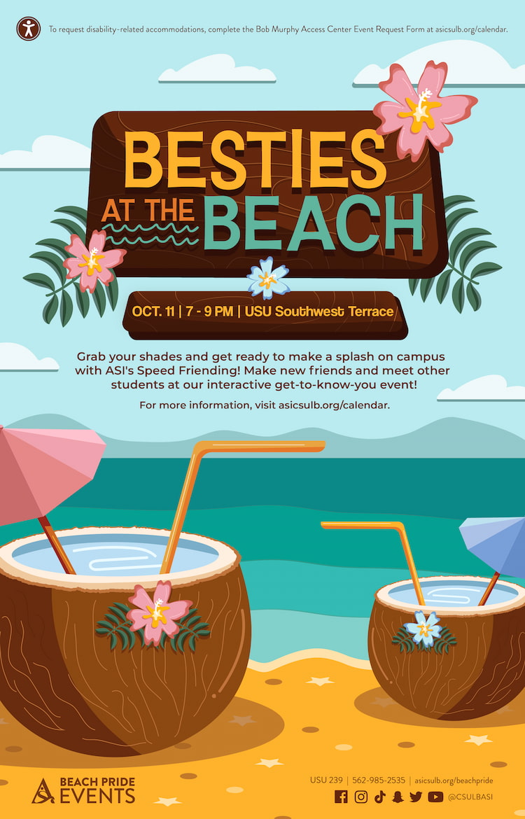 Besties at the Beach Banner