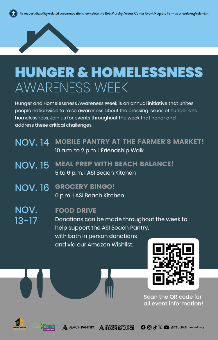 Hunger and Homelessness Awareness Week Poster
