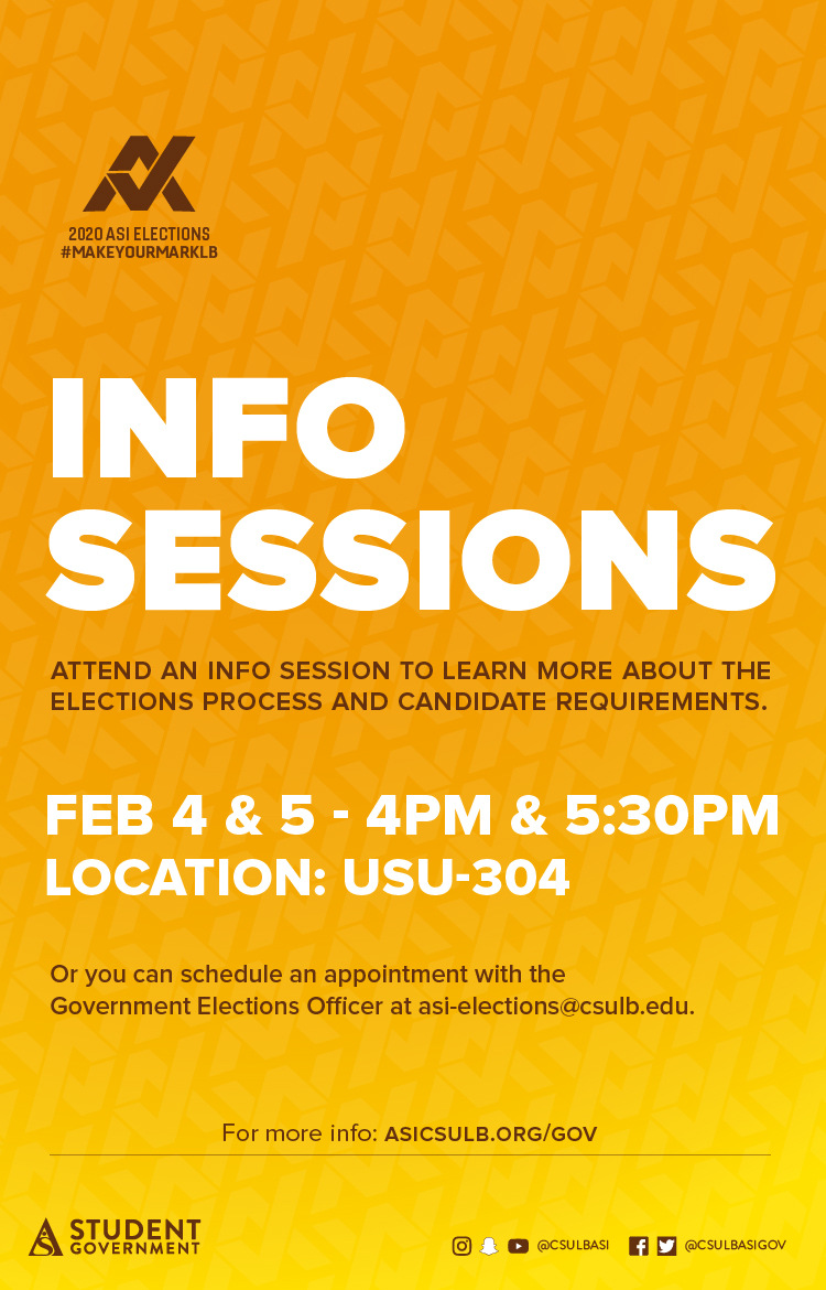 Elections info session poster
