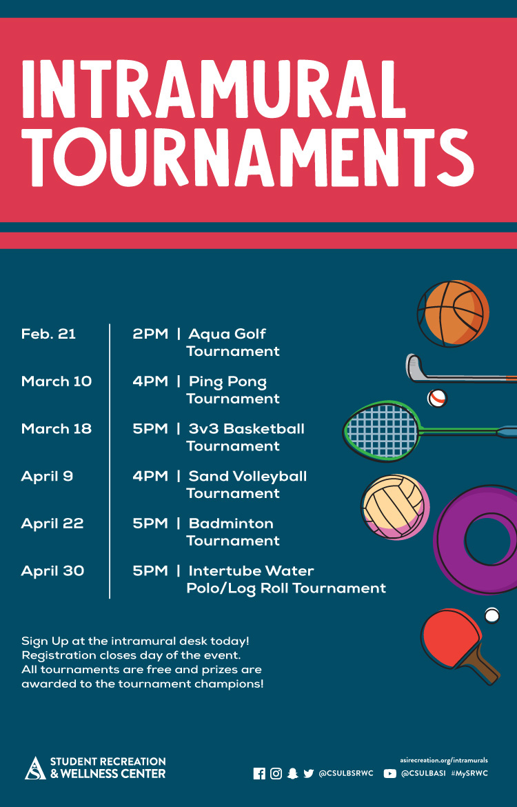 Intramural tournaments poster