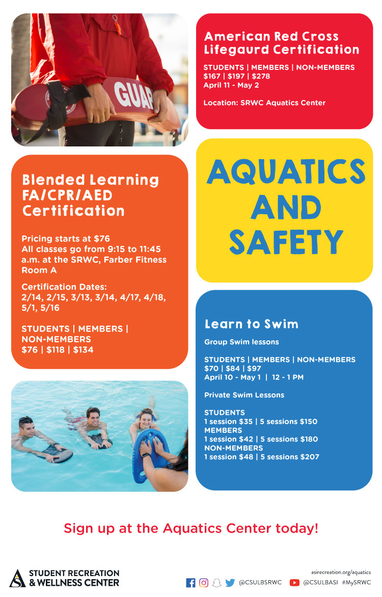 srwc aquatics and safety poster